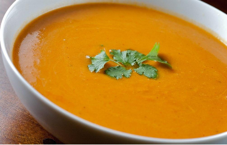 Butternut Squash Soup Stock Photo