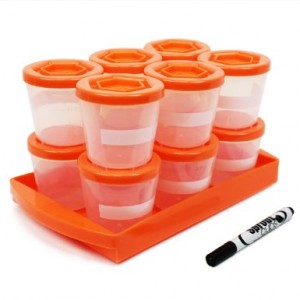 Baby-Food-Containers-Sprout-Cups-Reusable-Stackable-Storage-Cups-12-Pack-with-Tray-and-Dry-erase-Marker-100-BPA-Free-2-Oz-0
