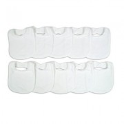 Neat-Solutions-10-Pack-Solid-Knit-Terry-Feeder-Bib-Set-White-0