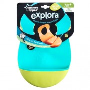 Tommee-Tippee-Explora-Easi-Roll-Bib-Blue-and-Green-2-Count-0
