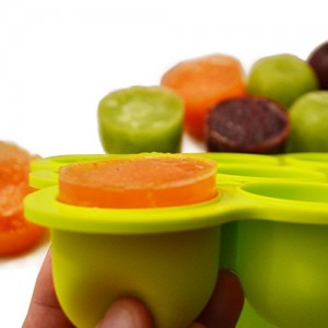 Silicone-Baby-Food-Freezer-Tray-with-Clip-On-Lid-Makes-9-X-2-Oz-Cubes-BPA-Free-FREE-31-Page-EBook-with-25-Homemade-Baby-Food-Recipes-Lifetime-Guarantee-0